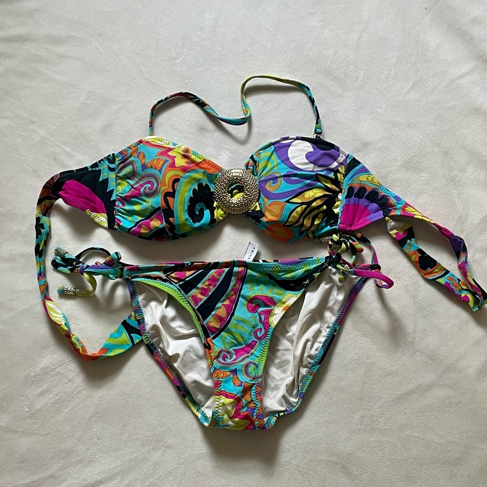 Trina Turk Bikini Set, Size 6, EUC